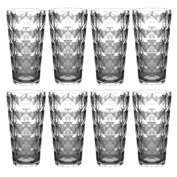 Winston Porter Elosie 8 Piece 22oz. Acrylic Drinking Glass & Reviews